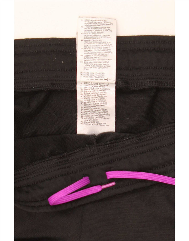 Adidas Damen Trainingshose UK 8/10 Small Schwarz Polyester