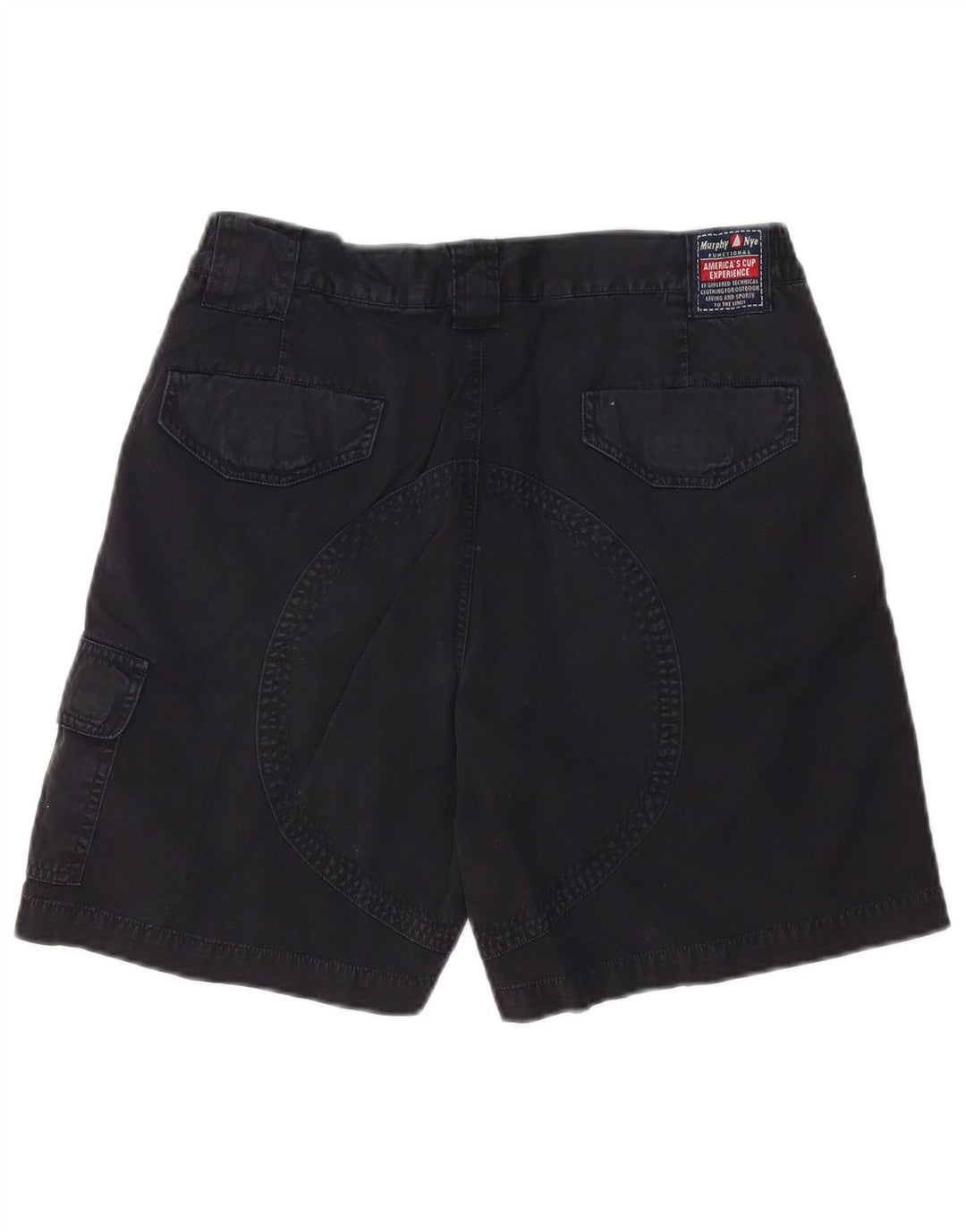 Murphy & Nye Herren Cargoshorts W31 Mittelschwarze Baumwolle