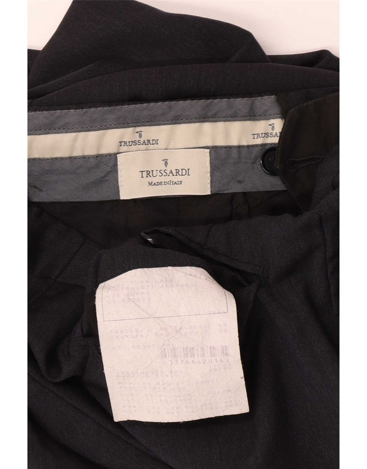 Trussardi Herren-Anzughose, gerade geschnitten, IT 48, mittelgroß, W32, L34, Marineblau