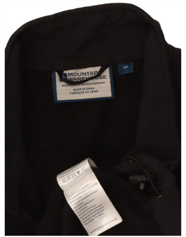 Mountain Warehouse Herren-Windbreaker-Jacke, UK 40, Größe L, Schwarz, Polyester