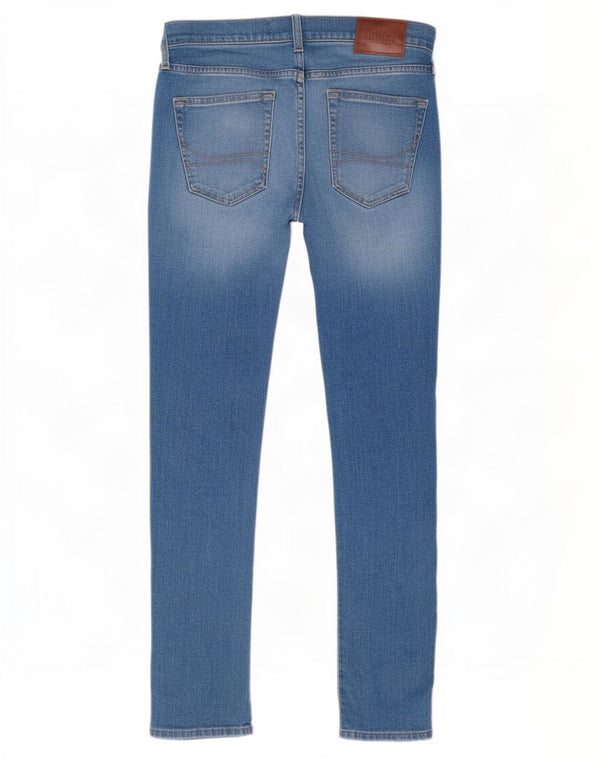 Hollister Damen Skinny Jeans W30 L30 Blaue Baumwolle