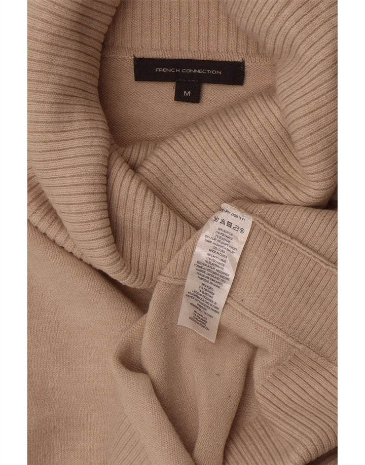 French Connection Rollkragenpullover für Damen, Gr. 14, Mittelbeige