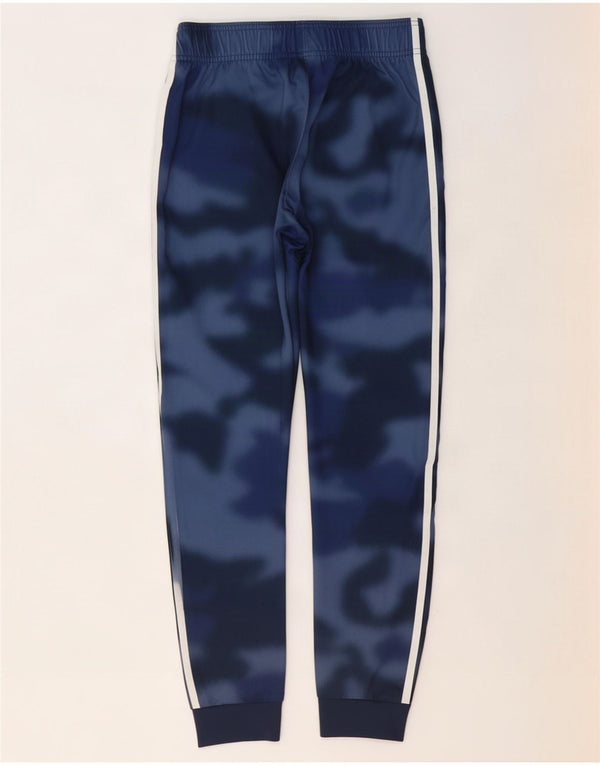 Adidas Trainingshose für Jungen, Jogger, 13–14 Jahre, blaues Batik-Polyester