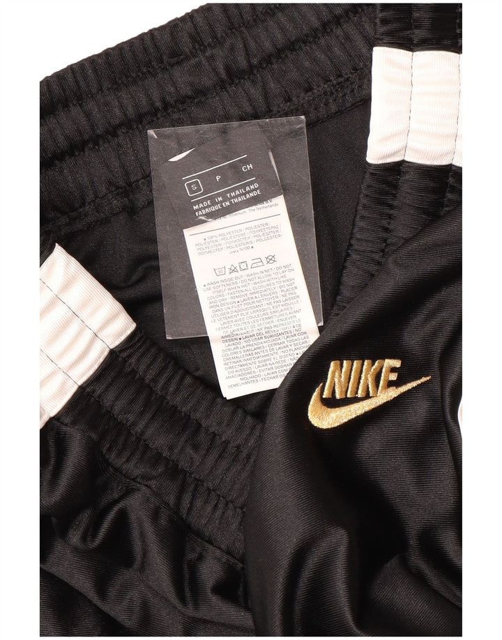 Nike Damen-Trainingshose, UK 10, Größe S, Schwarz, Colourblock-Polyester