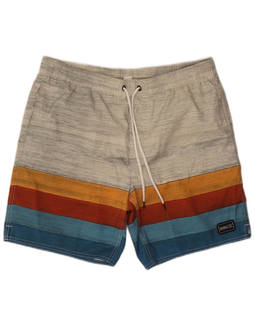 O'Neill Herren-Badeshorts, groß, grau gestreift, Polyester