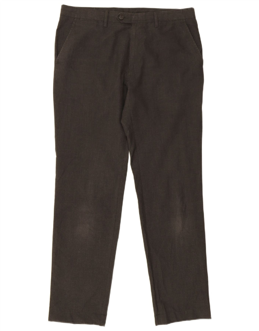 Marks & Spencer Herren Slim Fit Chinohose W34 L31 Grauer Hahnentritt