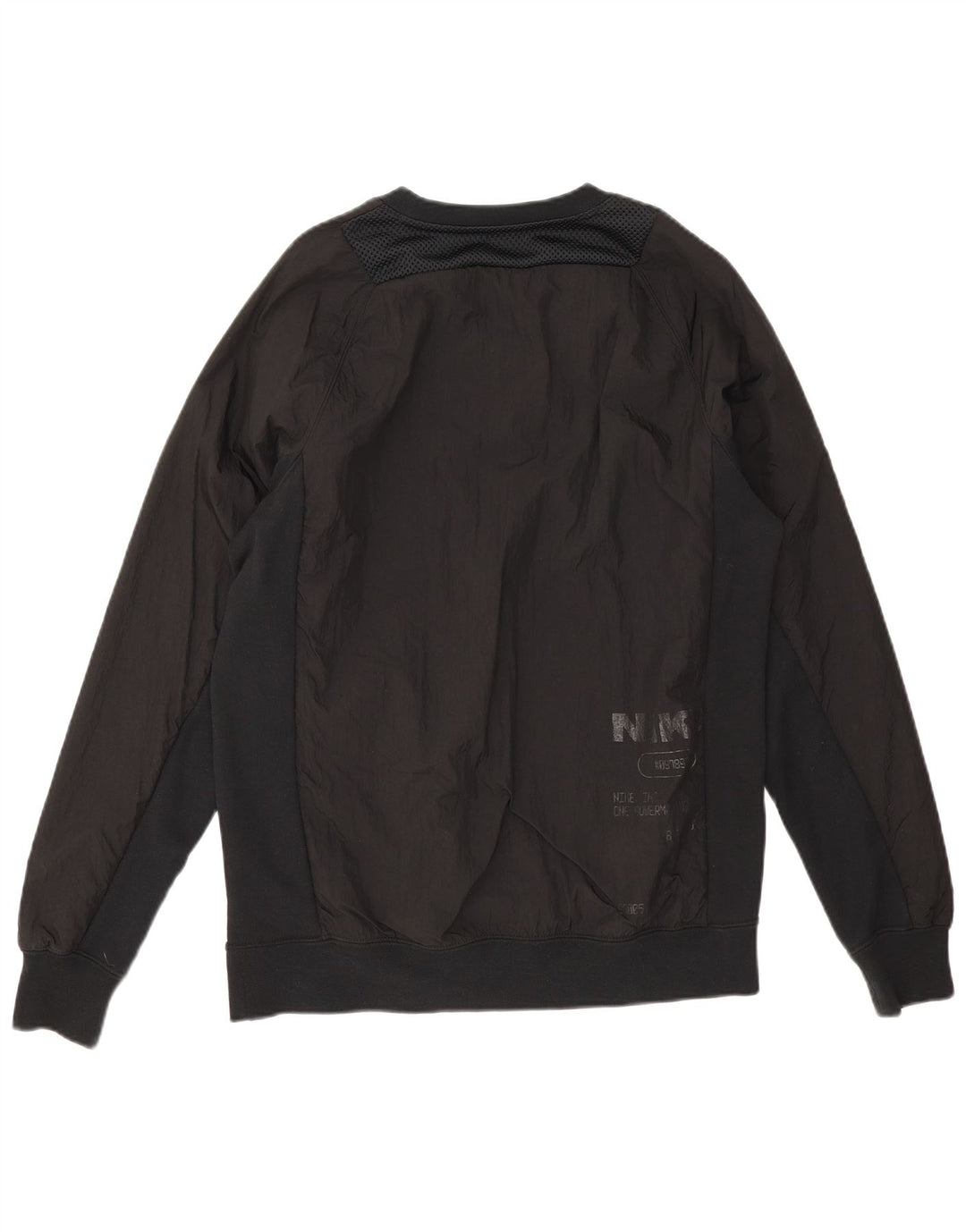 Nike Herren-Sweatshirt mit Grafik, Größe S, Schwarz, Polyamid
