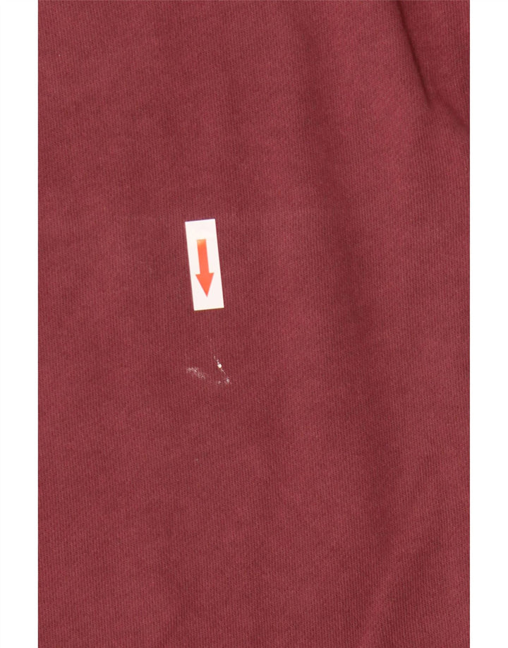 White Stuff Herren-Sweatshirt, Pullover, Größe L, Burgunderrot, Baumwolle