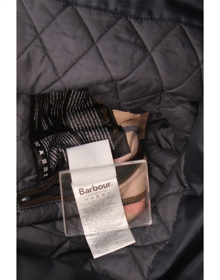 Barbour Damen-Windbreaker-Jacke, UK 14, große marineblaue Baumwolle