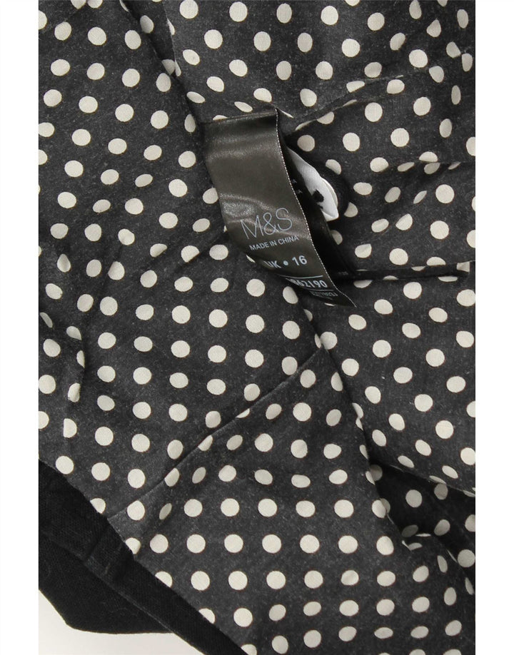 Marks & Spencer Damen-Blazerjacke mit 3 Knöpfen, Gr. 16, Grau, Leinen