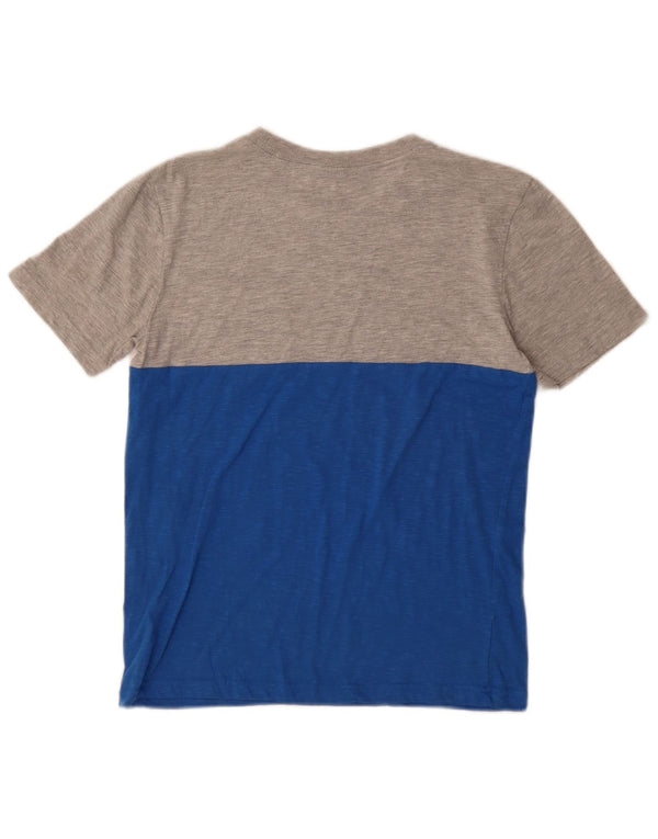 Eddie Bauer T-Shirt-Oberteil für Jungen, 14–15 Jahre, groß, blau, Colourblock-Baumwolle