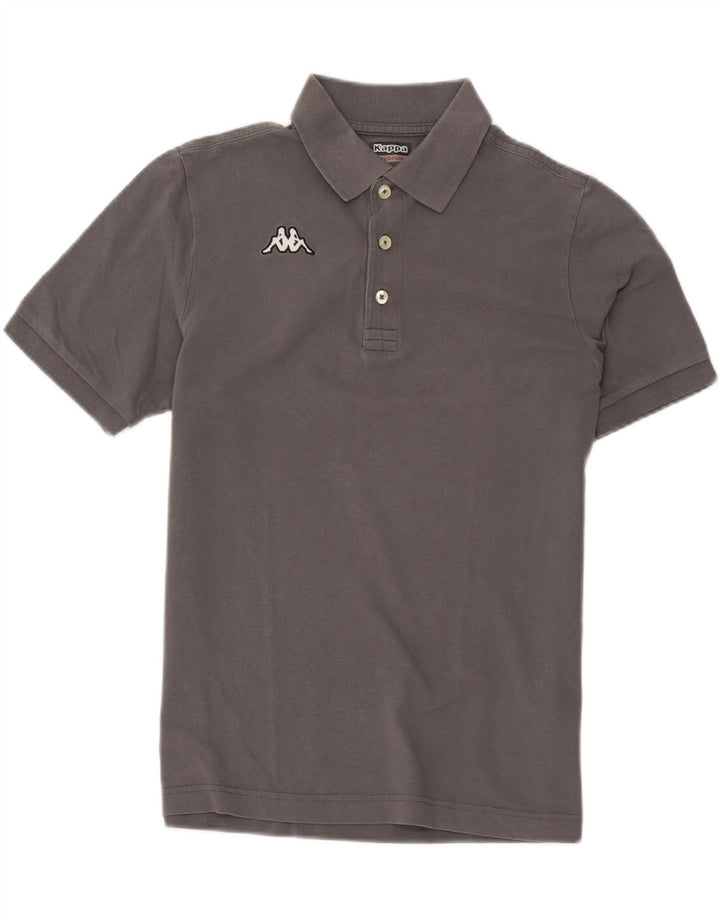 Kappa Herren-Poloshirt aus mittelgrauer Baumwolle