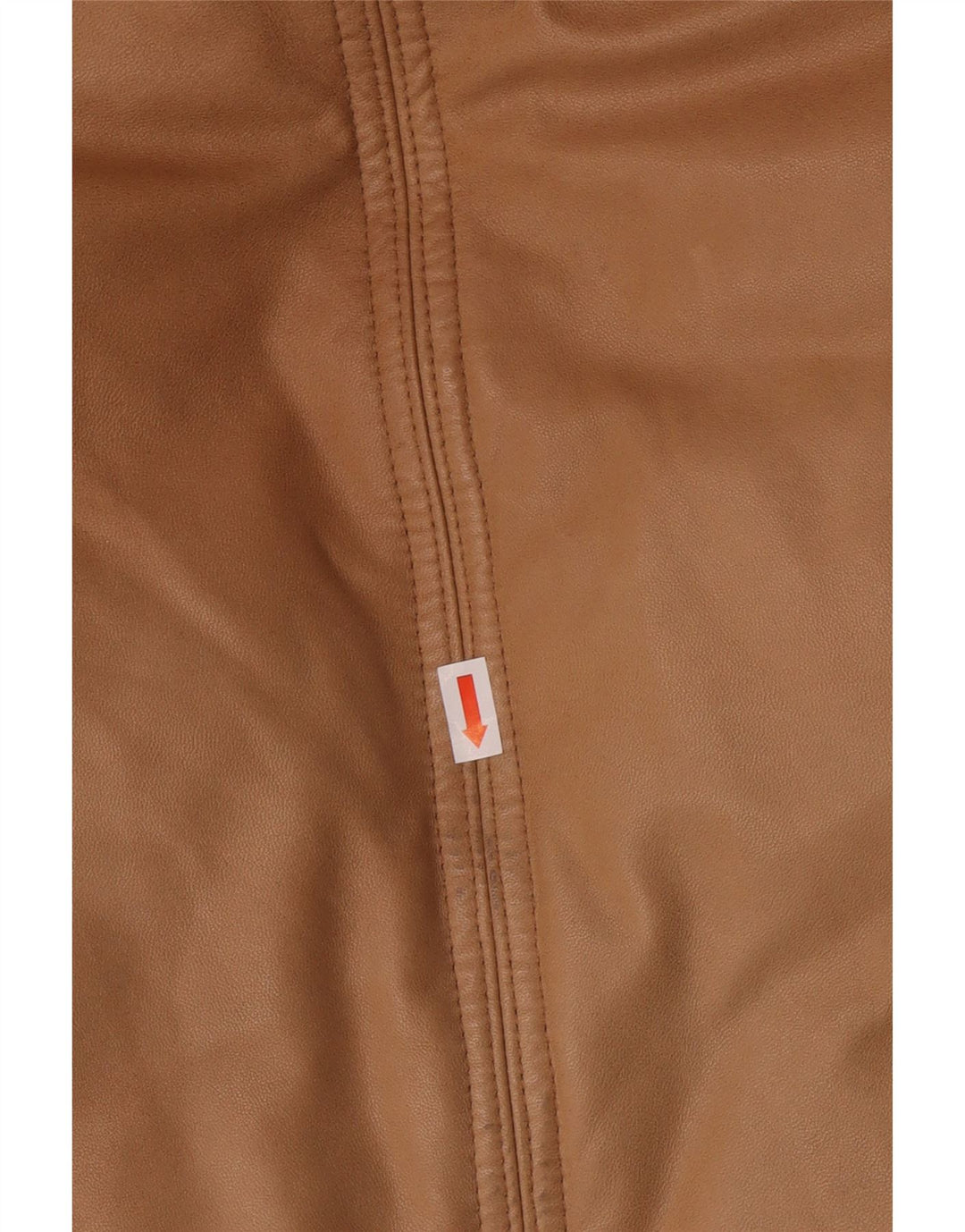 PEUTEREY Gepolsterte Damen-Lederjacke mit Kapuze, UK 10, kleines braunes Leder