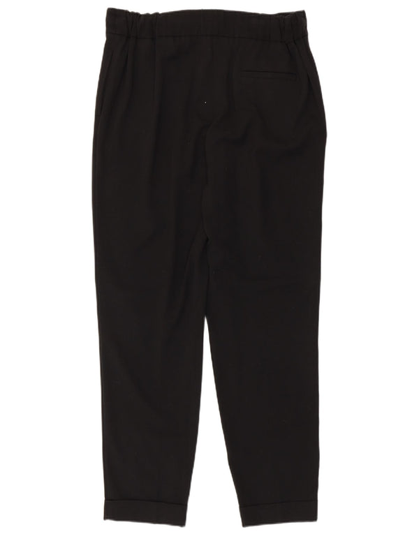 Marks & Spencer Damen Gerade Freizeithose UK 14 Large W32 L29 Schwarz