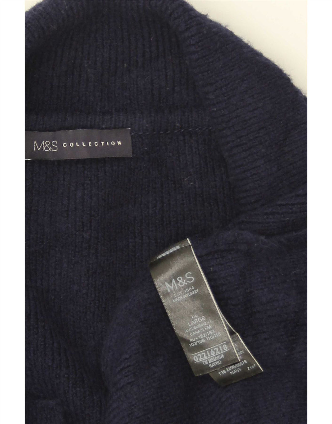 Marks & Spencer Damen Longline-Cardigan-Pullover UK 16 Large Marineblau
