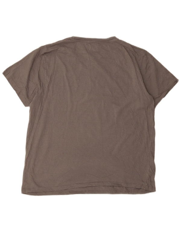 Saltrock Herren Grafik T-Shirt Top 2XL Grau Baumwolle