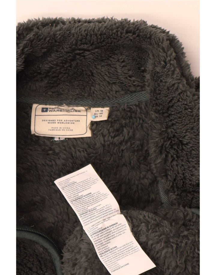 Mountain Warehouse Damen-Fleecepullover mit Reißverschluss am Kragen, UK 18, XL, Grau, Polyester