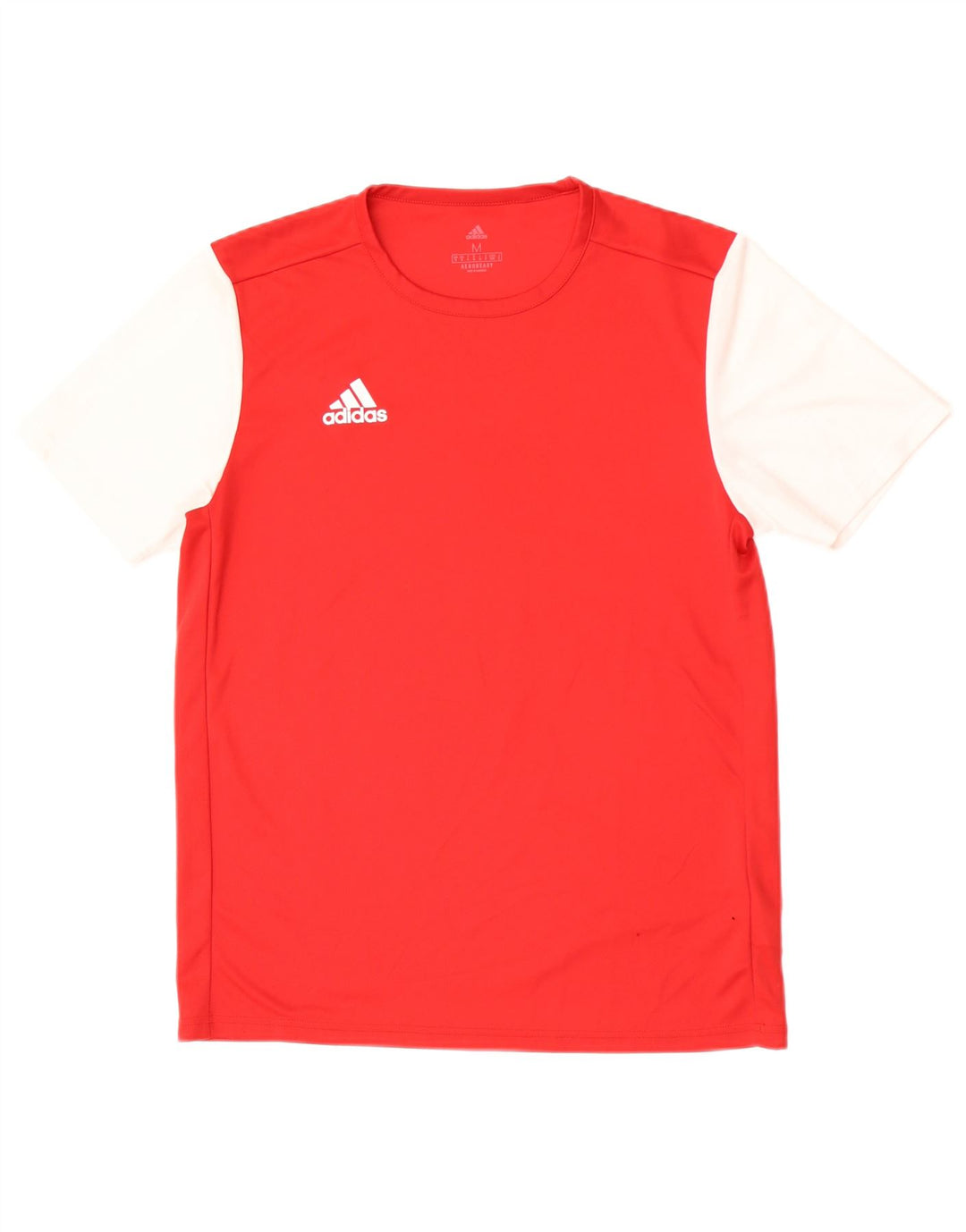 Adidas Herren Aeroready T-Shirt Top Mittelrotes Colourblock-Polyester