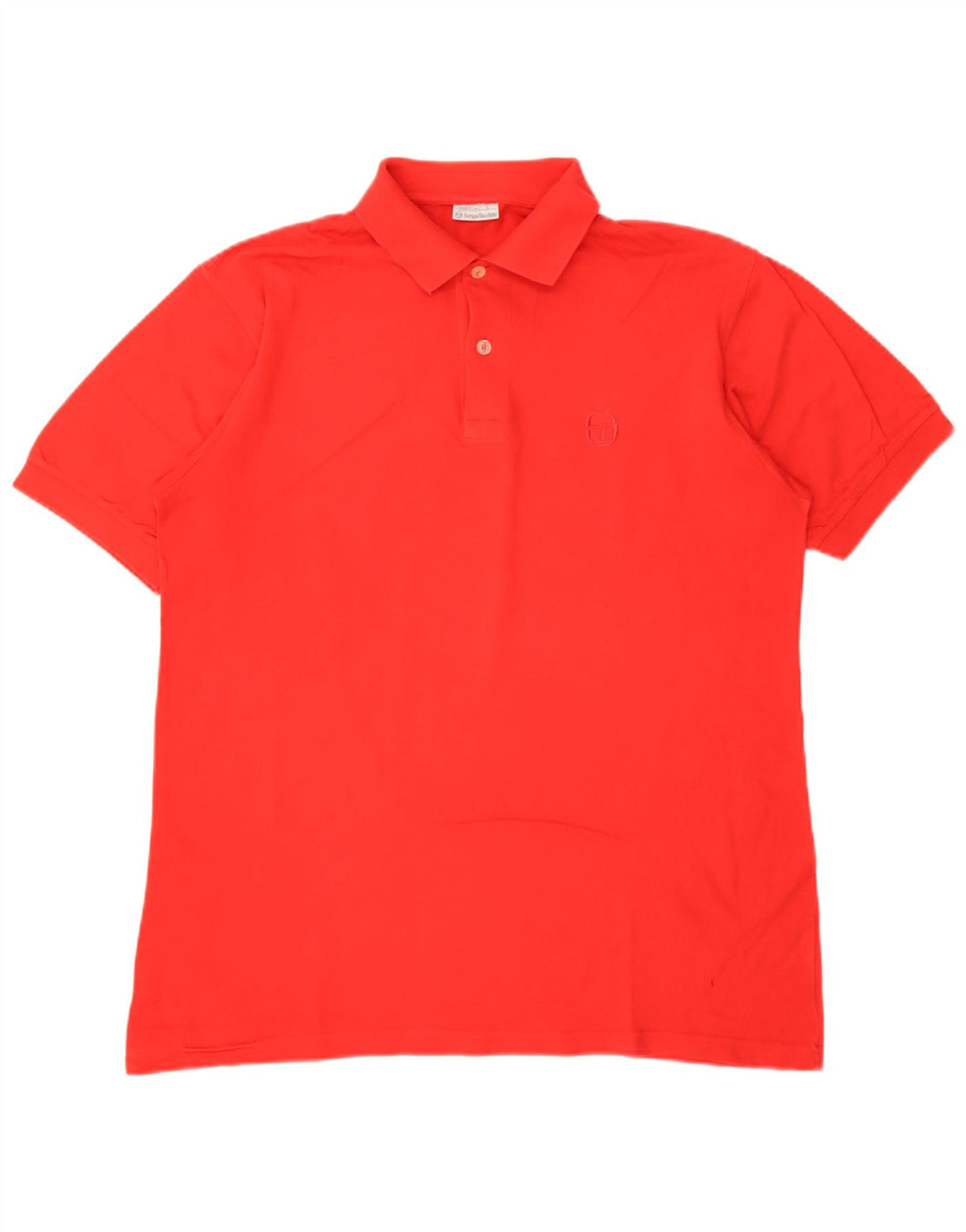 Sergio Tacchini Herren-Poloshirt, große rote Baumwolle
