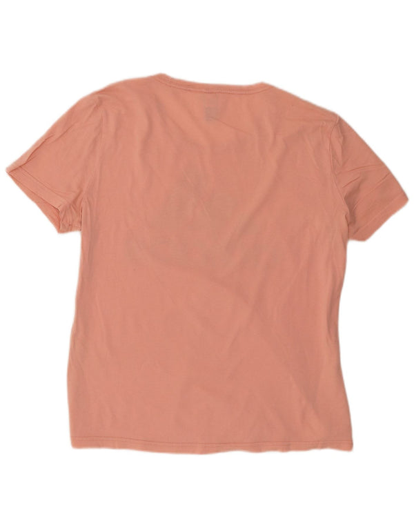 Adidas Damen Graphic T-Shirt Top UK 14 Medium Orange
