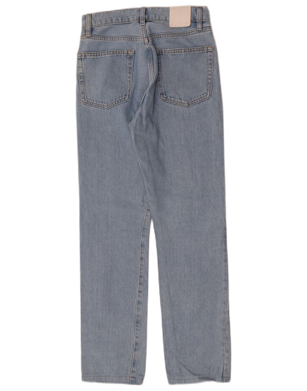 Massimo Dutti Damen Straight Jeans W25 L28 Blau