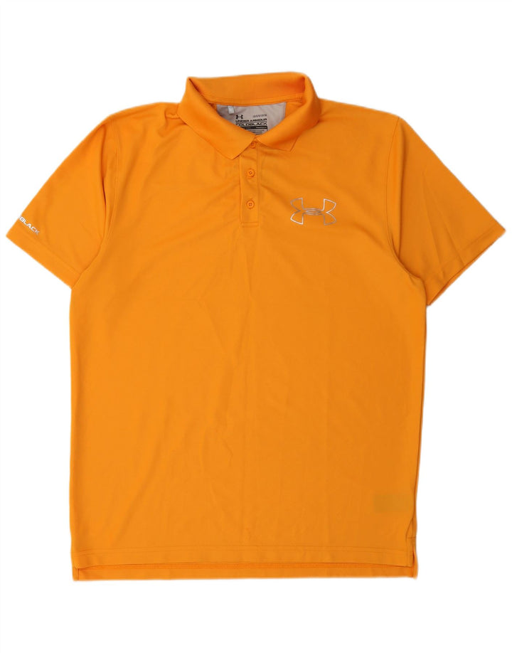 Under Armour Herren-Poloshirt, großes orangefarbenes Polyester