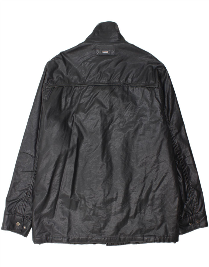 Kartel Herren Utility Jacke UK 42 XL Schwarz Baumwolle