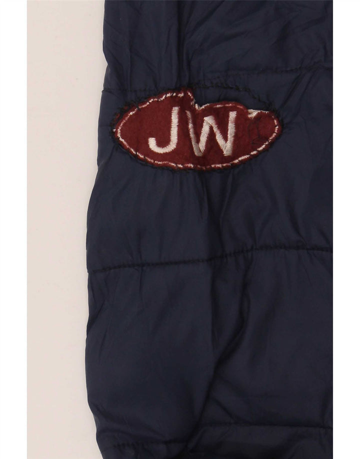 Jack Wills Herren Wattierte Jacke UK 40 Large Marineblaues Nylon