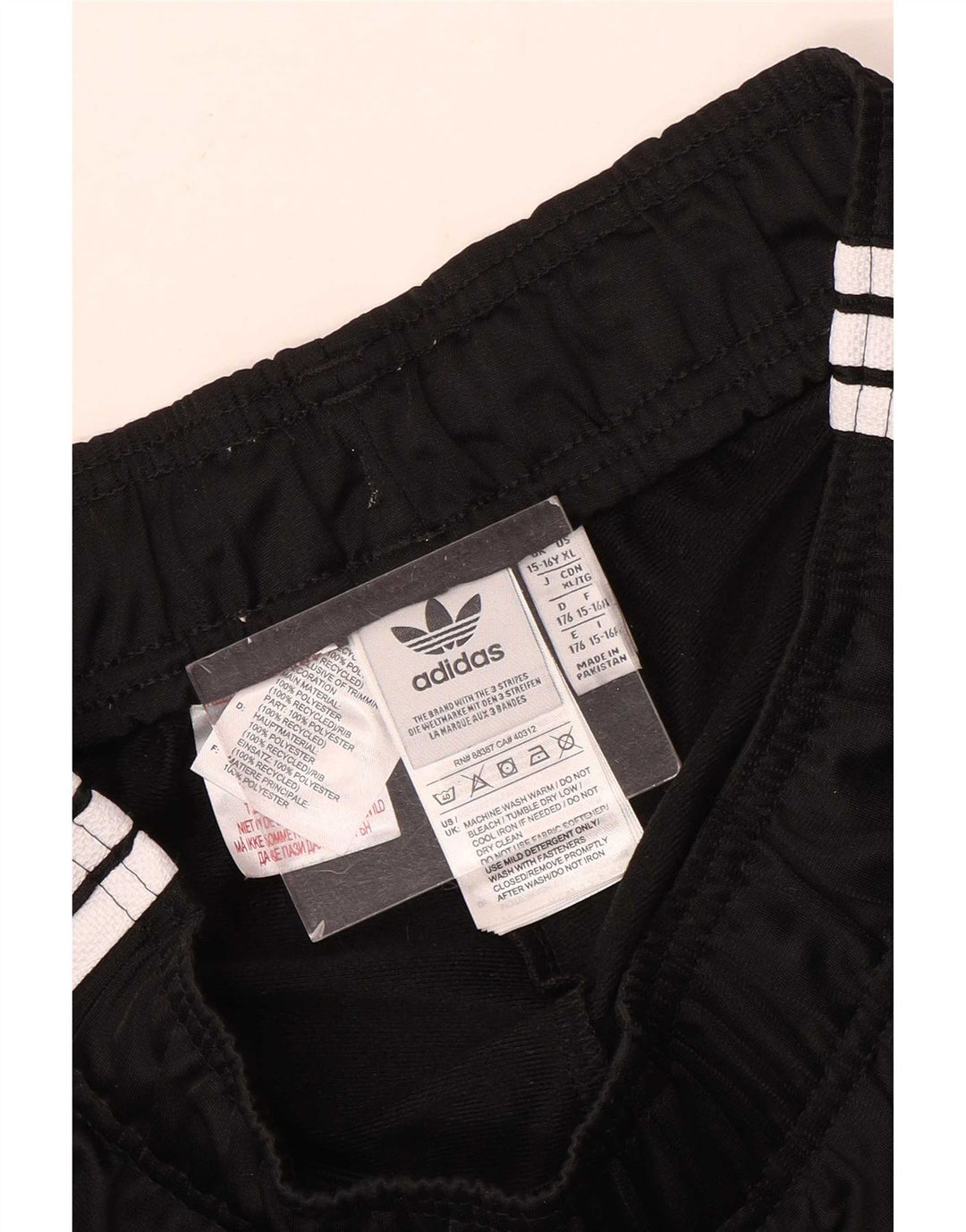 Adidas Jungen Trainingshose Jogger 15-16 Jahre Schwarz Polyester
