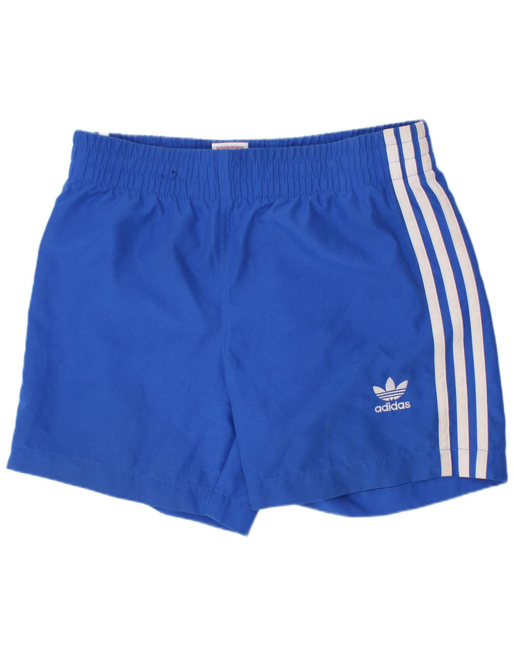 Adidas Badeshorts für Jungen, 12–13 Jahre, blaues Polyester