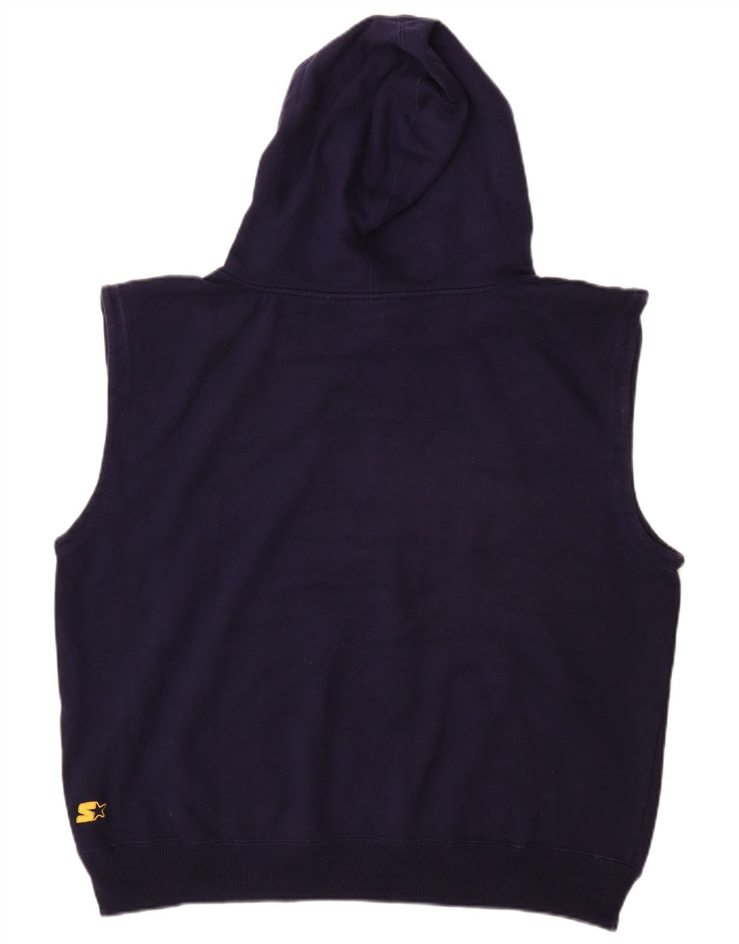 STARTER Herren-Kapuzenpullover mit Grafik, ärmellos, groß, marineblau, Baumwolle