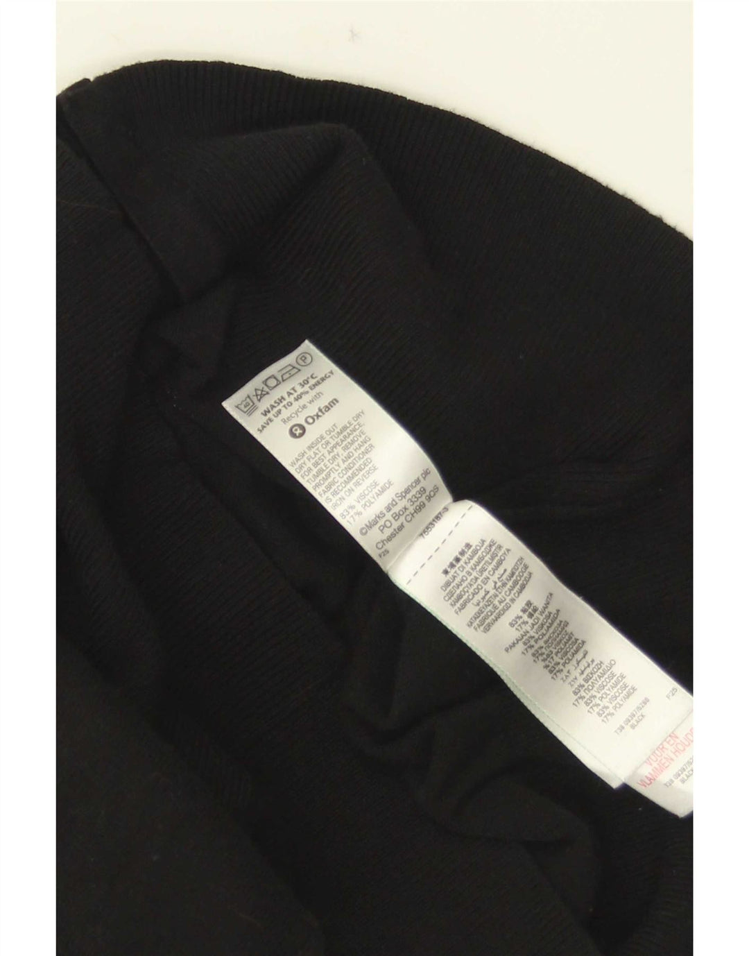 Marks & Spencer Damen-Cardigan-Pullover UK 12 Mittelschwarze Viskose