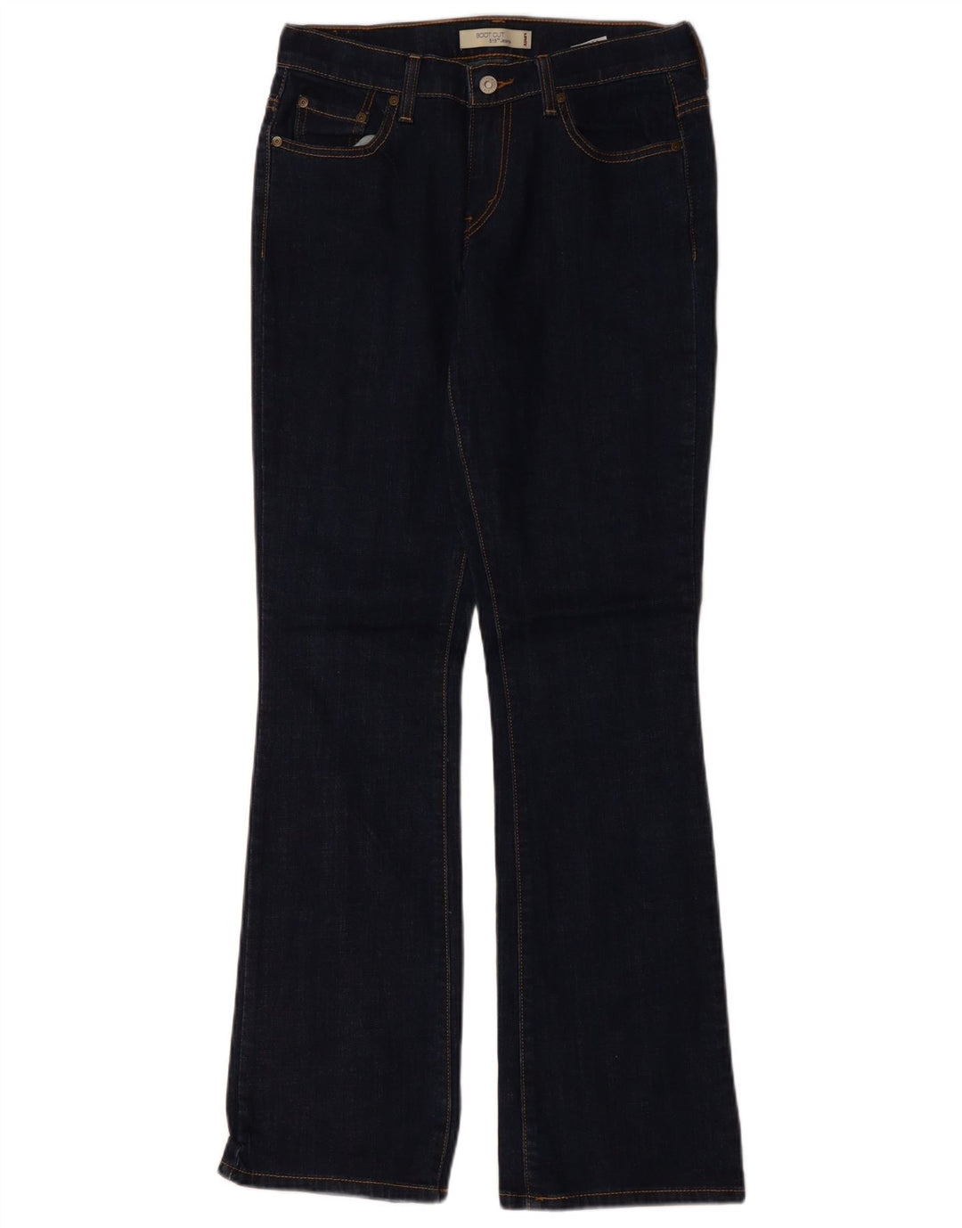 LEVI'S Damen 515 Bootcut Jeans US 6 Medium W30 L33 Marineblaue Baumwolle
