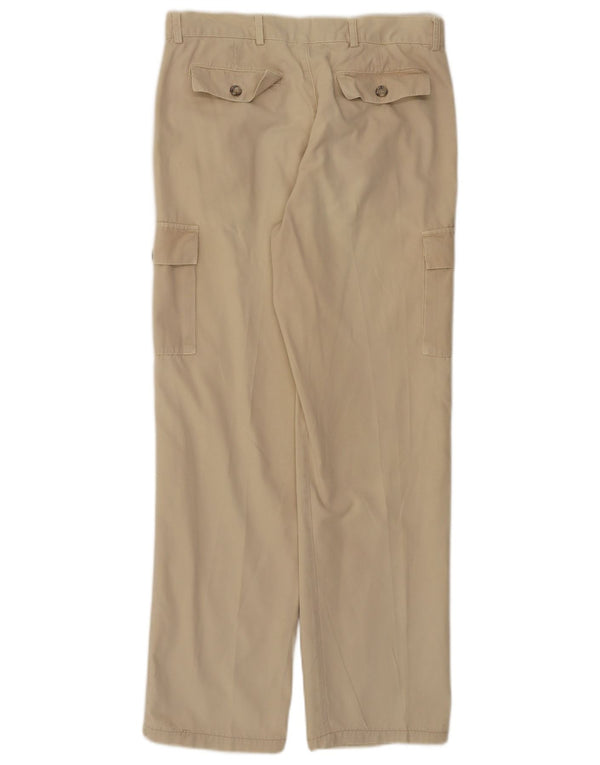 Napapijri Mens Geographic Cargo Trousers IT 48 Medium W32 L30 Beige