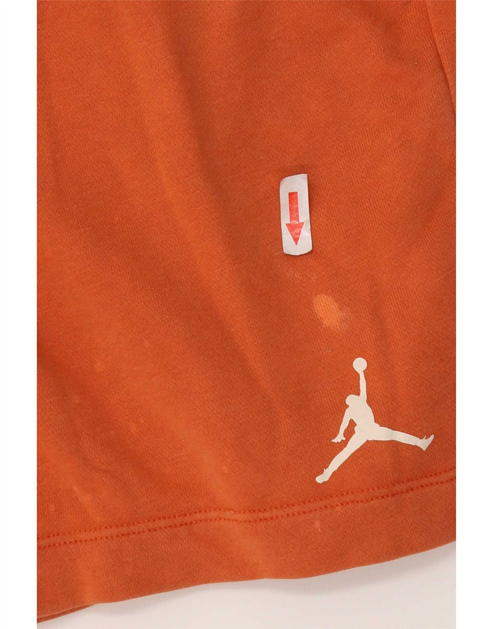 Jordan Herren-Sportshorts mit Grafik, Größe S, Orange, Baumwolle