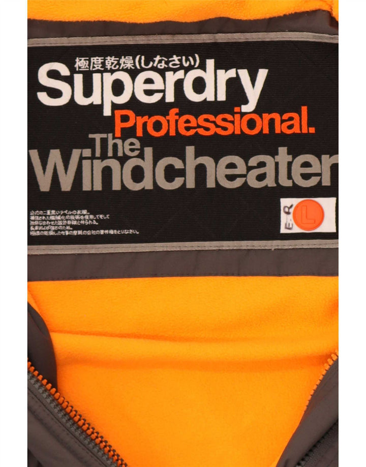 Superdry Herren The Windcheater Graphic Windjacke UK 40 Large Grau