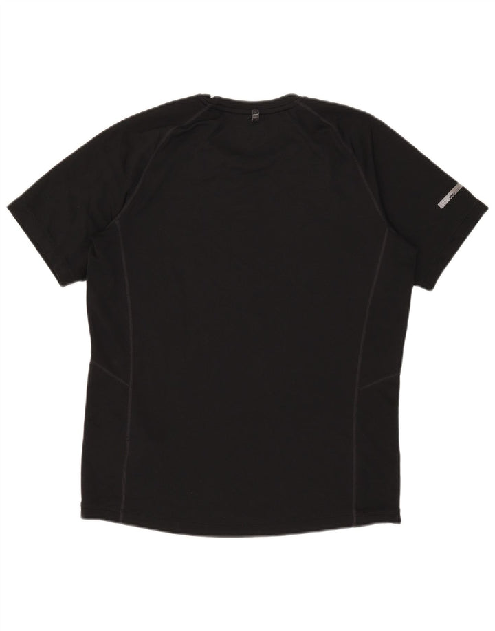 Nike Herren Dri Fit T-Shirt Top Medium Schwarz Polyester