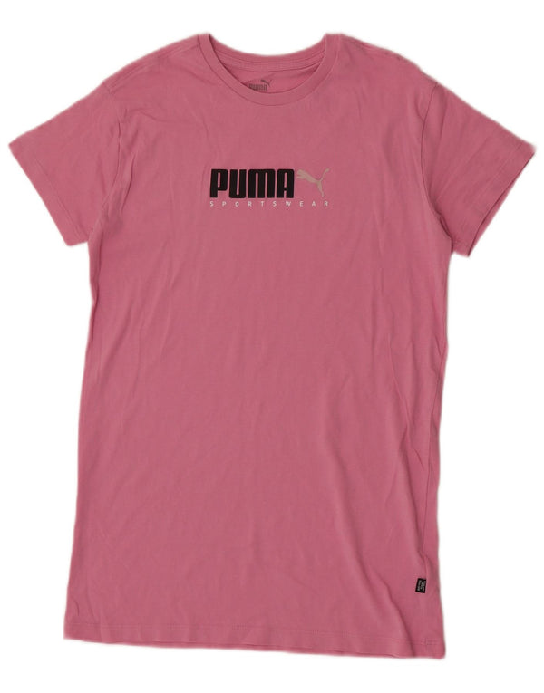 Puma Mädchen Grafik T-Shirt Top 13–14 Jahre rosa Baumwolle