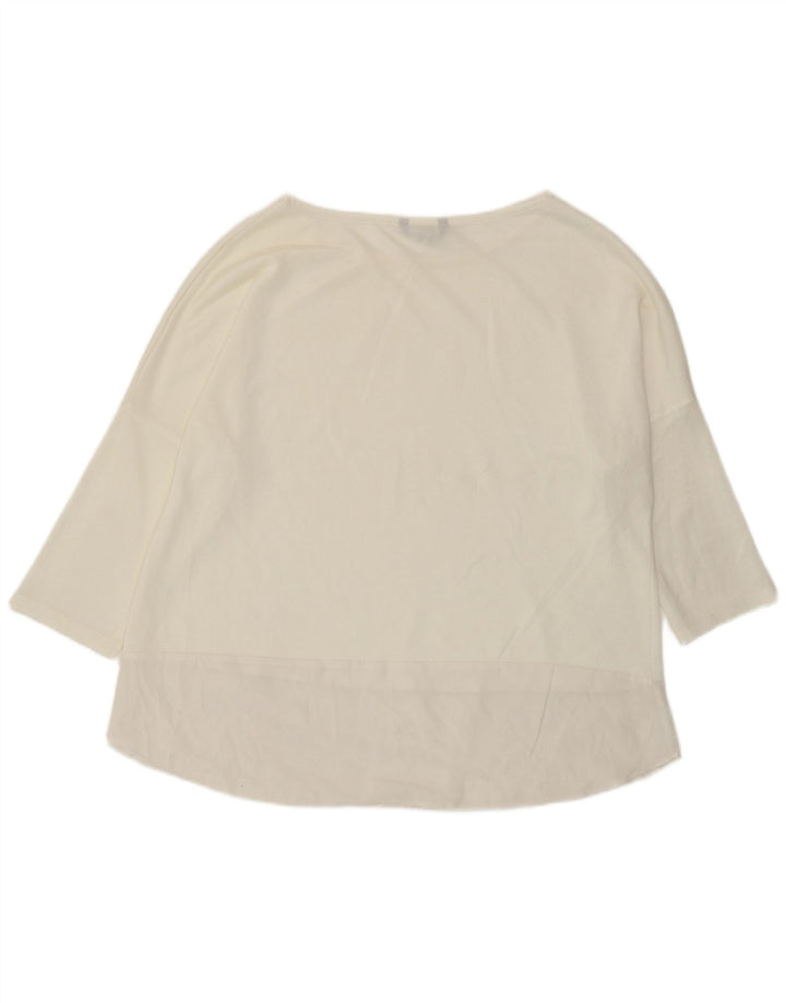 Marks & Spencer Damen Top 3/4 Ärmel UK 18 XL Off White