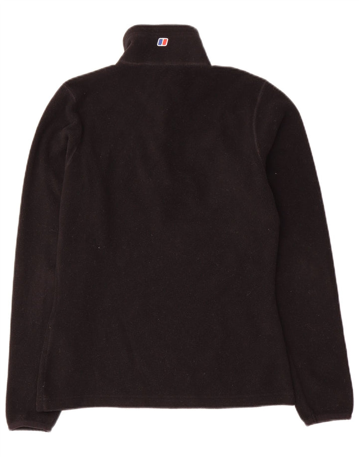Berghaus Damen-Fleecepullover mit Reißverschluss am Hals, Gr. 8, Schwarz, Polyester