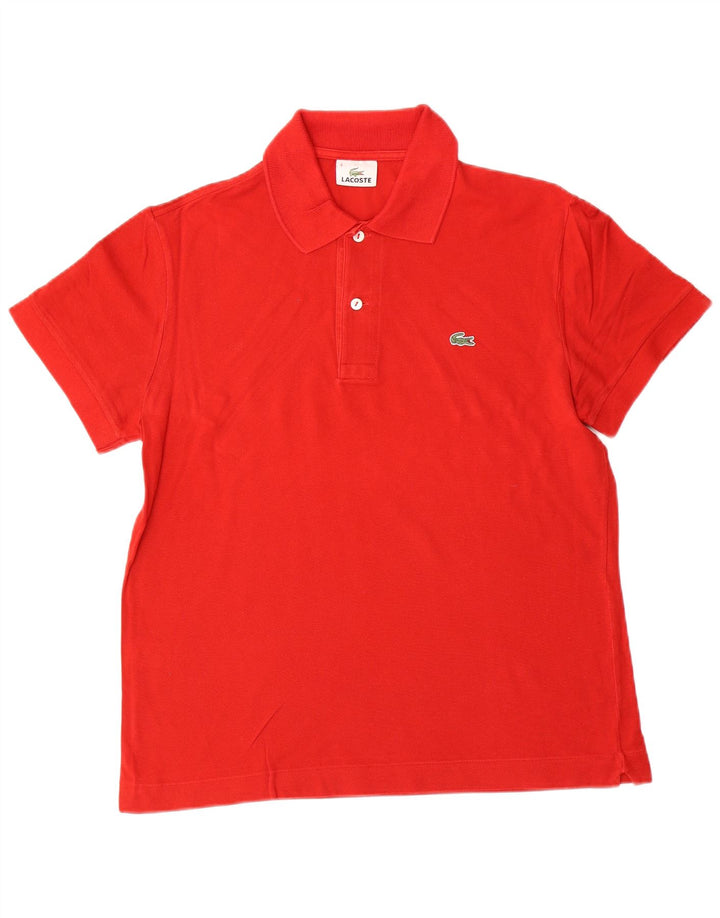 LACOSTE Herren-Poloshirt, Größe 4, mittelrote Baumwolle