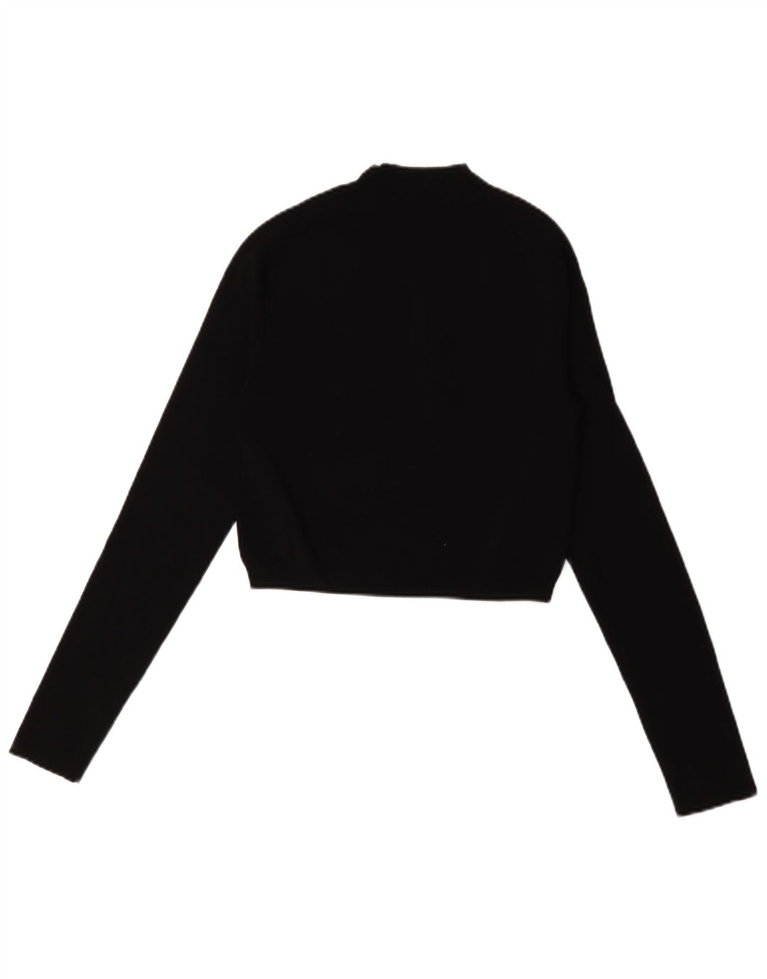 Cos Womens Crop Rollkragenpullover Pullover UK 10 Small Schwarz Polyamid