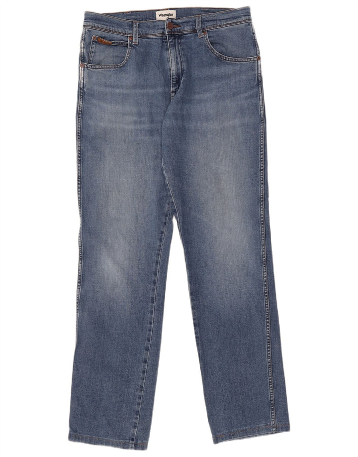 Wrangler Herren Texas Straight Jeans W32 L31 Blaue Baumwolle