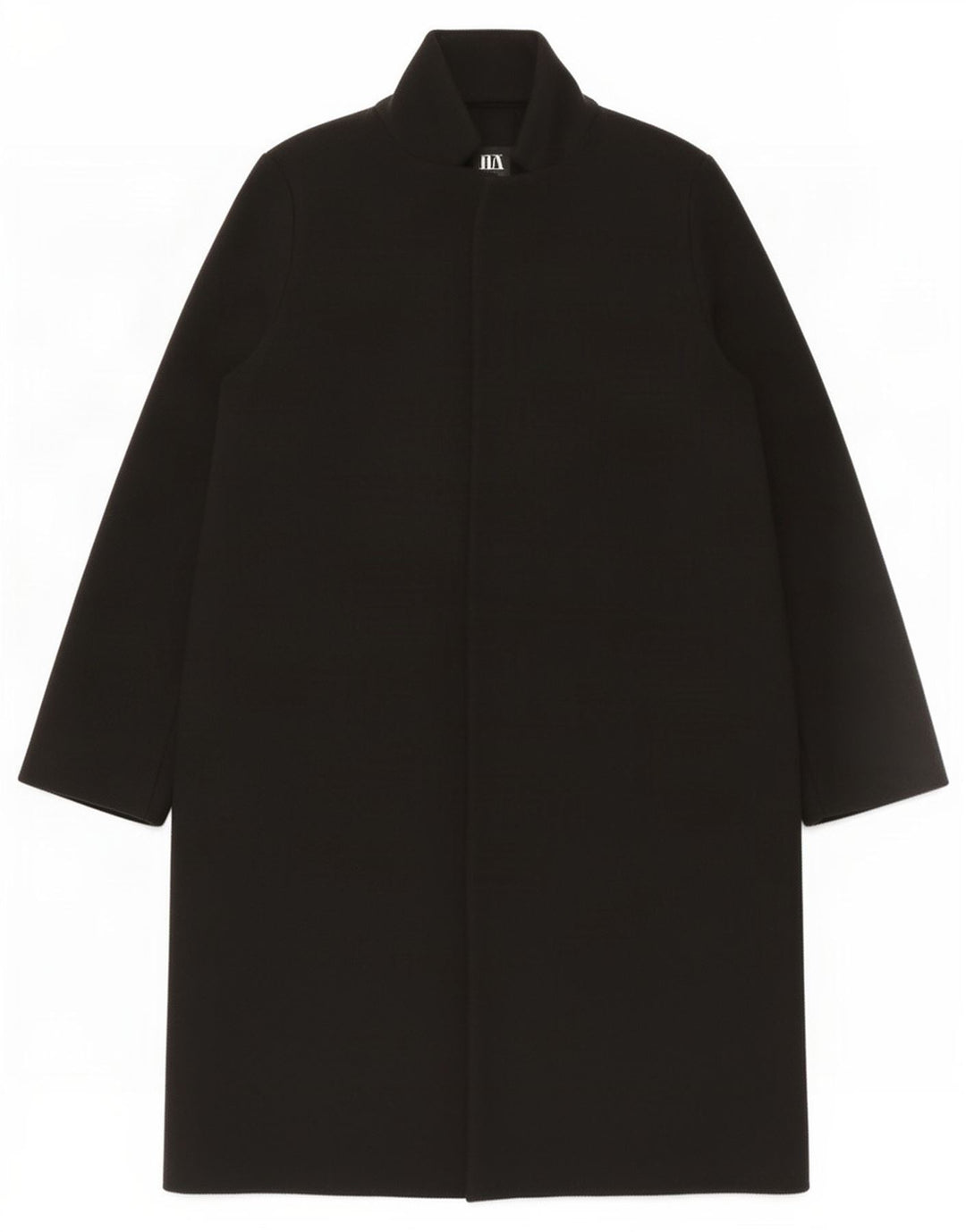 Zara Damen Mantel UK 16 Large Schwarz Polyester