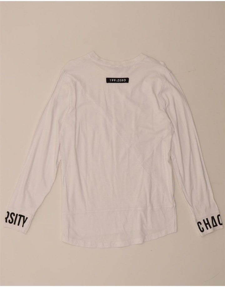 Jack & Jones Herren Grafik-Top, langärmelig, Größe S, Weiß