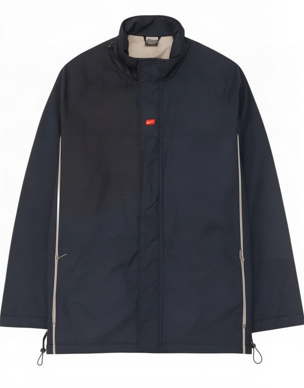 Nike Herren-Windbreaker-Mantel, UK 42/44, großes marineblaues Nylon