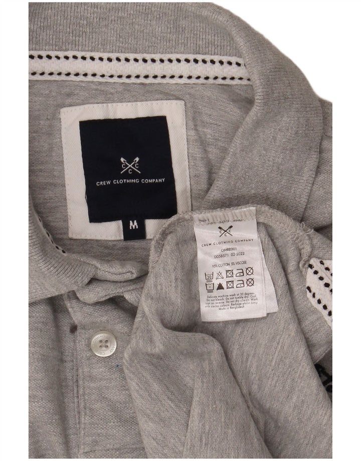 Crew Clothing Herren-Poloshirt aus mittelgrauer Baumwolle