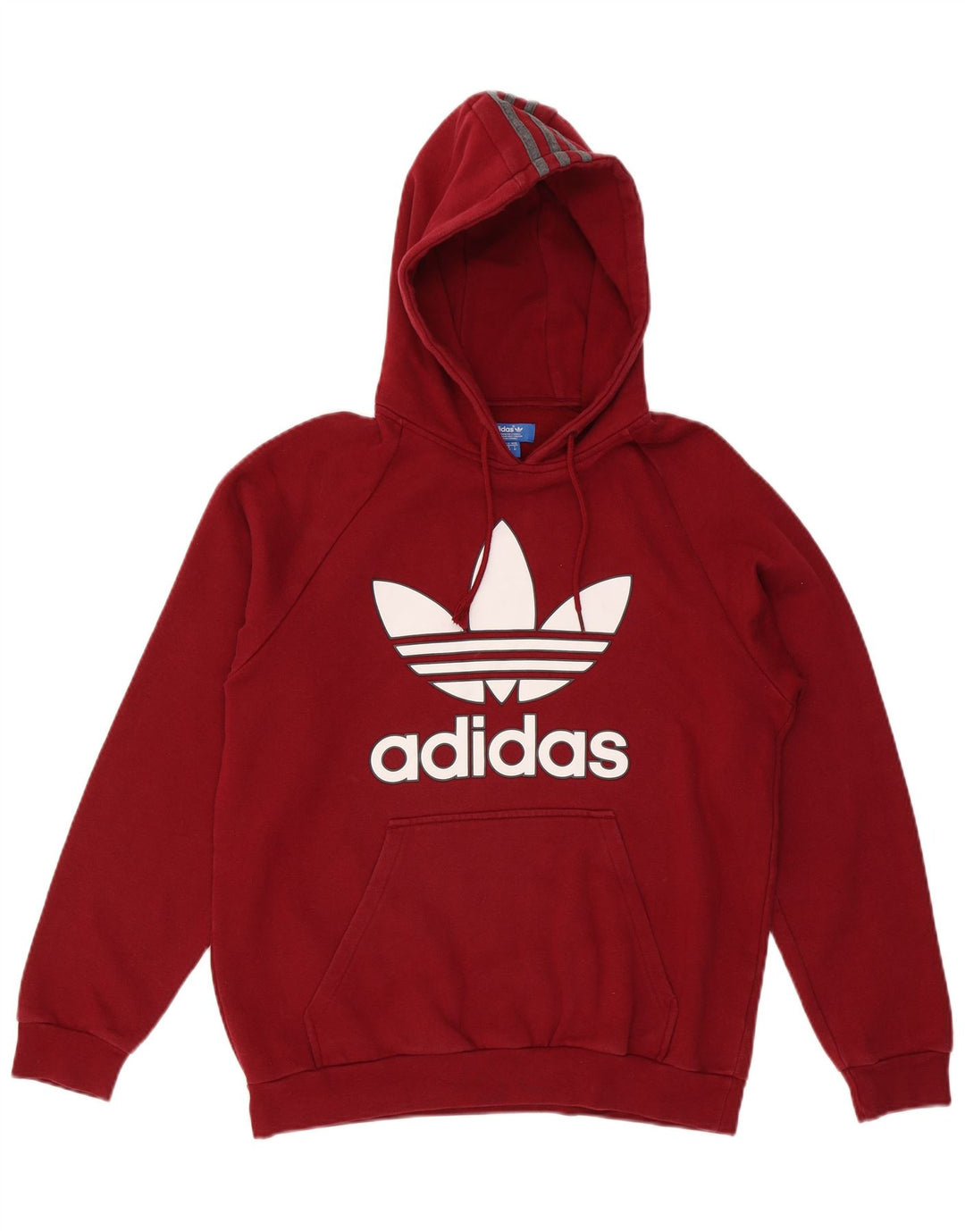 Adidas Herren-Kapuzenpullover mit Grafik, mittlere kastanienbraune Baumwolle