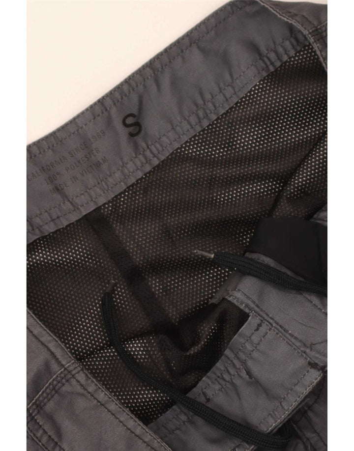 Gap Herren-Cargo-Badeshorts, klein, graues Farbblock-Polyester