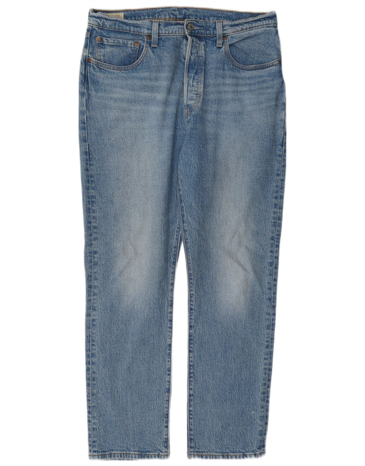 Levi's Herren 501 Straight Jeans W32 L30 Blaue Baumwolle